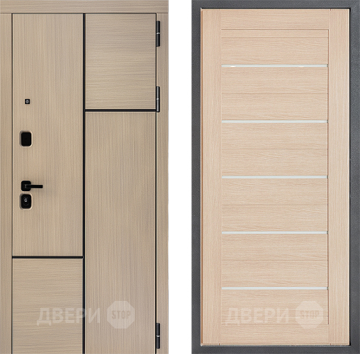 Входная металлическая Дверь Дверной континент ДК-14 ФЛ-46 Капучино в Дубне