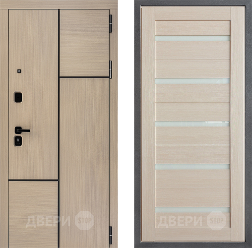 Входная металлическая Дверь Дверной континент ДК-14 ФЛ-47 Капучино в Дубне