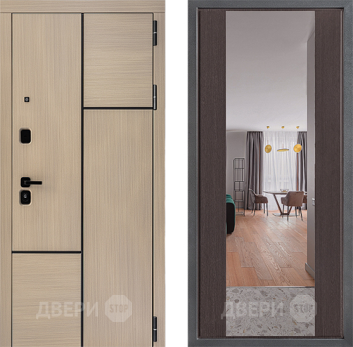 Дверь Дверной континент ДК-14 ФЛЗ-1 Зеркало Венге в Дубне