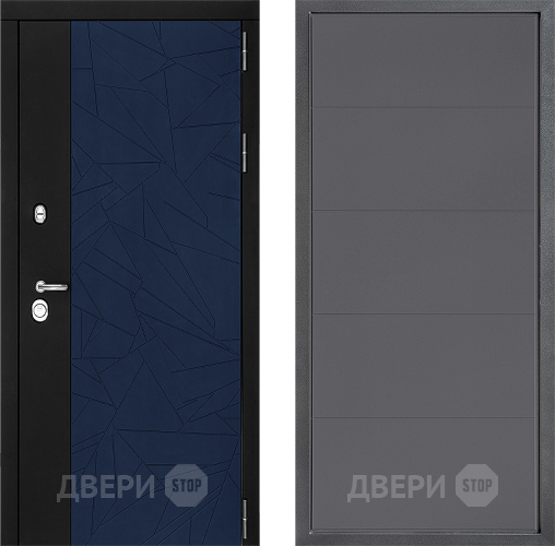 Входная металлическая Дверь Дверной континент ДК-9 ФЛ-649 Графит софт в Дубне