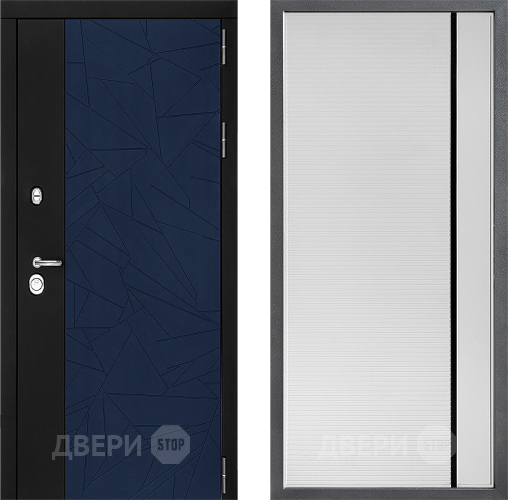 Дверь Дверной континент ДК-9 ФЛ-757 Черное Стекло Софт милк в Дубне