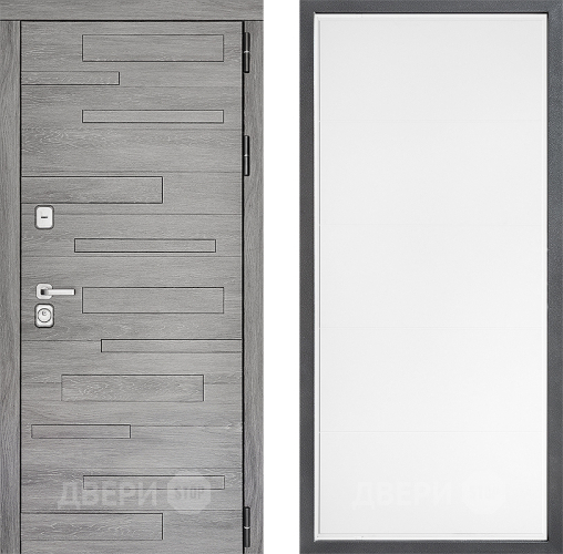 Входная металлическая Дверь Дверной континент ДК-10 ФЛ-649 Белый софт в Дубне