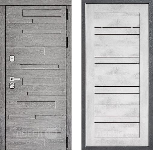 Входная металлическая Дверь Дверной континент ДК-10 ФЛ-49 Бетон снежный в Дубне