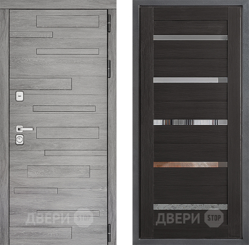 Входная металлическая Дверь Дверной континент ДК-10 ФЛ-47 Венге в Дубне