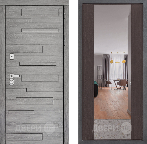 Дверь Дверной континент ДК-10 ФЛЗ-1 Зеркало Венге в Дубне