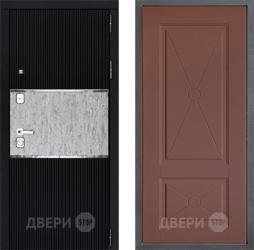 Входная металлическая Дверь Дверной континент ДК-13 ФЛ-617 Ясень шоколадный в Дубне