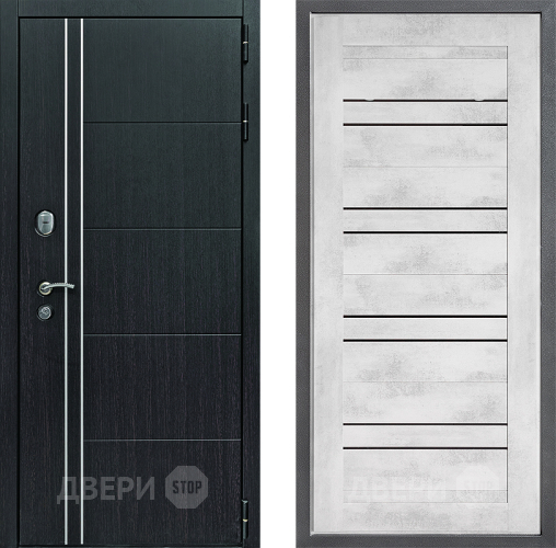 Дверь Дверной континент Теплолюкс Дизайн ФЛ-49 Бетон снежный в Дубне