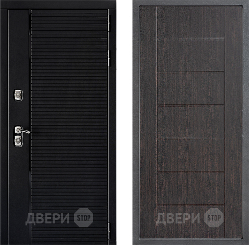 Входная металлическая Дверь Дверной континент ДК-1 ФЛ-Лайн Венге в Дубне