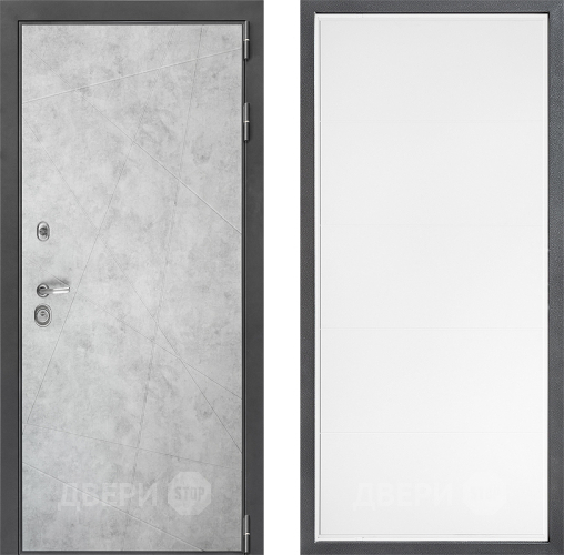 Входная металлическая Дверь Дверной континент ДК-3/743 ФЛ-649 Белый софт в Дубне