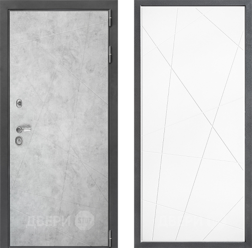 Входная металлическая Дверь Дверной континент ДК-3/743 ФЛ-655 Белый софт в Дубне