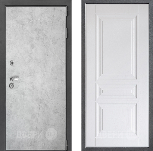 Дверь Дверной континент ДК-3/743 ФЛ-243 Альберо Браш серебро в Дубне