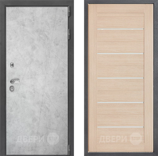 Входная металлическая Дверь Дверной континент ДК-3/743 ФЛ-46 Капучино в Дубне