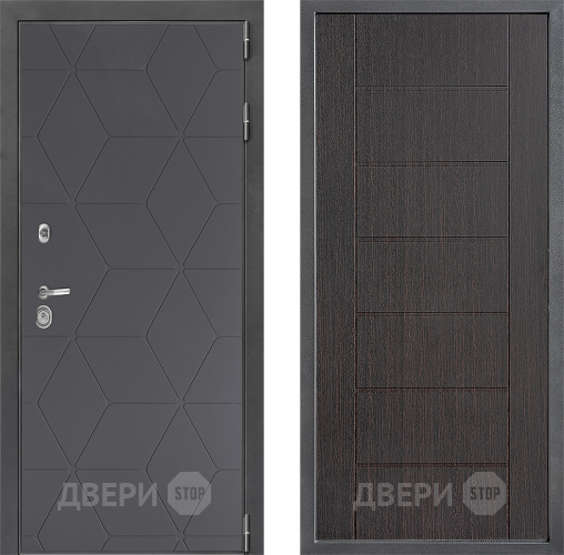 Входная металлическая Дверь Дверной континент ДК-3/744 ФЛ-Лайн Венге в Дубне