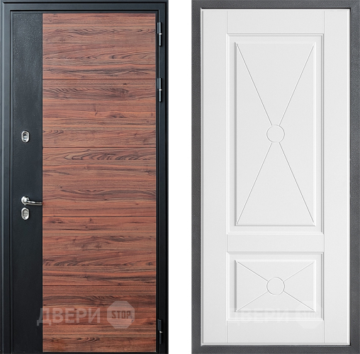 Входная металлическая Дверь Дверной континент ДК-15 Красное Дерево ТЕРМО ФЛ-617 Софт милк в Дубне