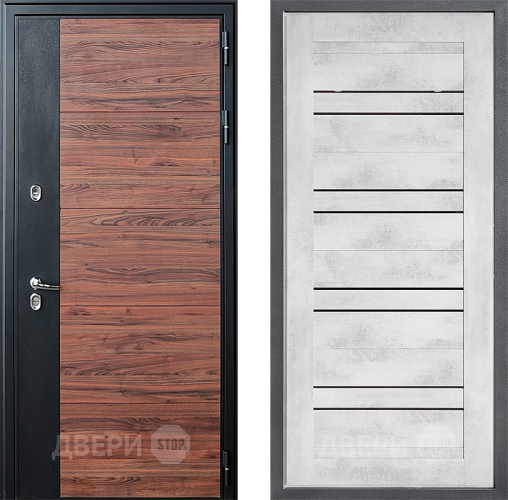 Дверь Дверной континент ДК-15 Красное Дерево ТЕРМО ФЛ-49 Бетон снежный в Дубне