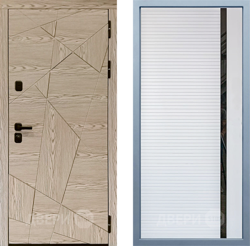 Входная металлическая Дверь Дива МД-97/1 МХ-45 Белый матовый в Дубне