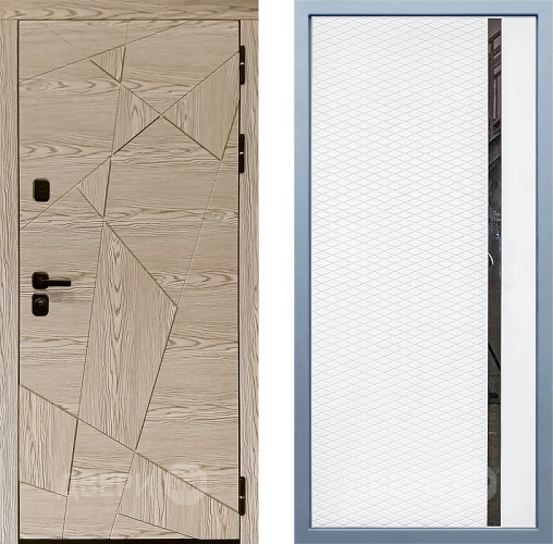 Входная металлическая Дверь Дива МД-97/1 МХ-47 Белый матовый в Дубне