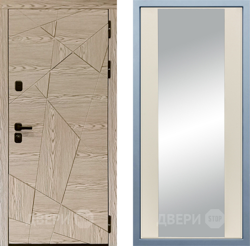 Входная металлическая Дверь Дива МД-97/1 Д-15 Зеркало Шампань в Дубне