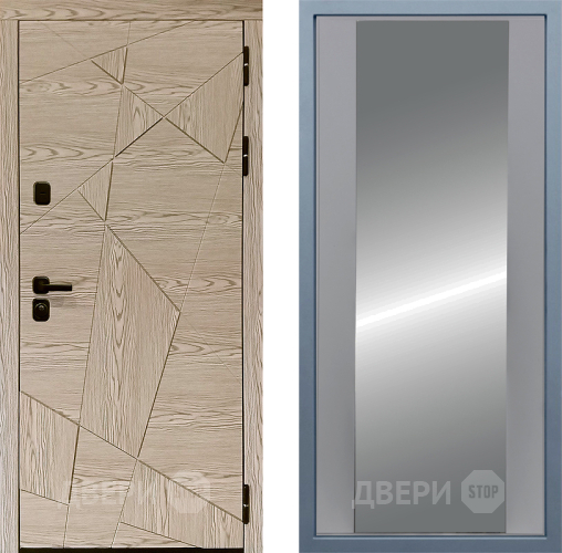 Входная металлическая Дверь Дива МД-97/1 Д-15 Зеркало Силк Маус в Дубне