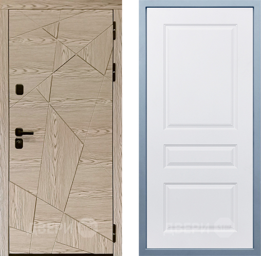 Входная металлическая Дверь Дива МД-97/1 Д-13 Белый в Дубне