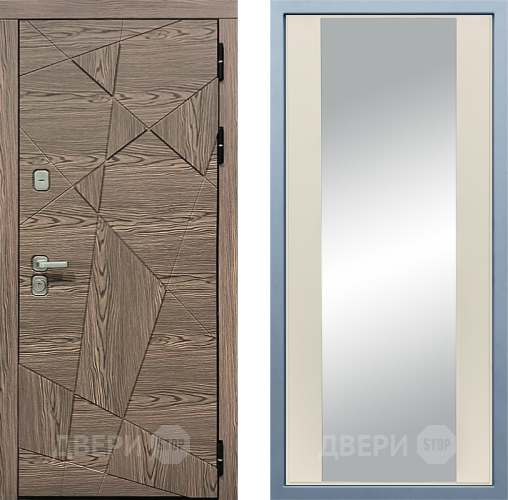 Входная металлическая Дверь Дива МД-97/2 Д-15 Зеркало Шампань в Дубне