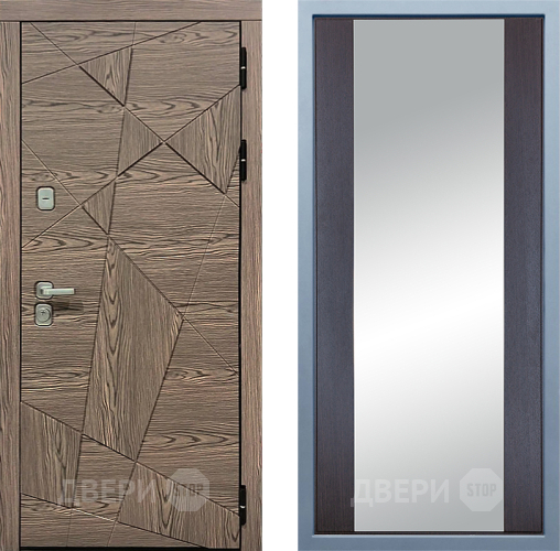 Входная металлическая Дверь Дива МД-97/2 Д-15 Зеркало Венге в Дубне