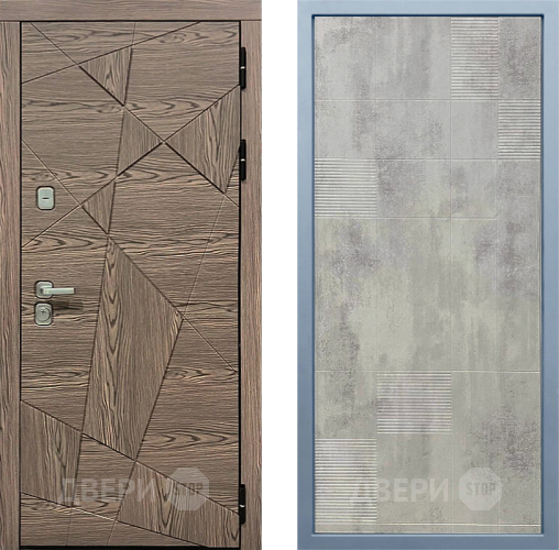 Входная металлическая Дверь Дива МД-97/2 Д-4 Бетон темный в Дубне