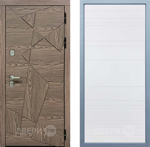 Входная металлическая Дверь Дива МД-97/2 Д-5 Белый в Дубне