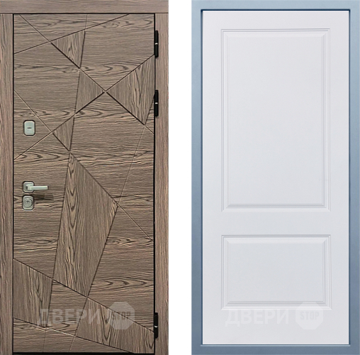 Входная металлическая Дверь Дива МД-97/2 Д-7 Белый в Дубне