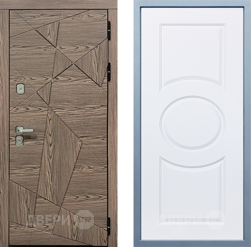 Входная металлическая Дверь Дива МД-97/2 Д-8 Белый в Дубне