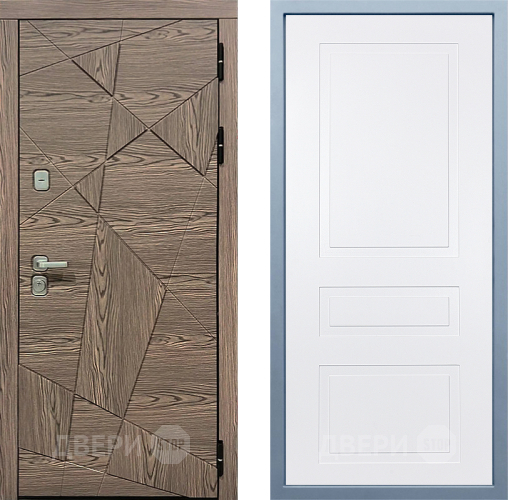 Входная металлическая Дверь Дива МД-97/2 Н-13 Белый в Дубне