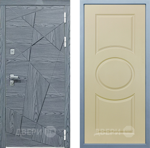 Входная металлическая Дверь Дива МД-97/3 Д-8 Шампань в Дубне