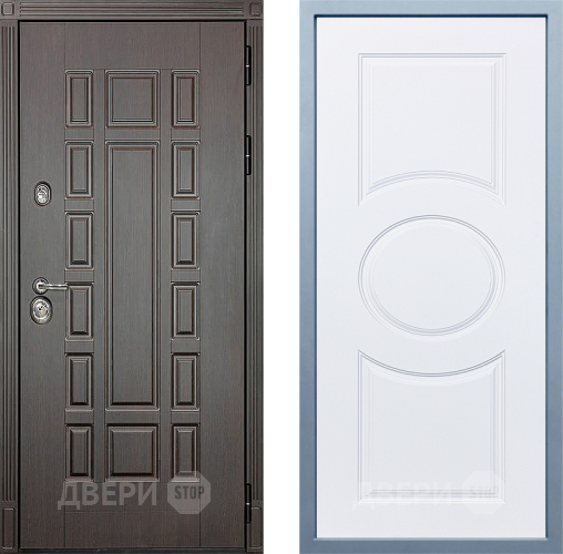 Входная металлическая Дверь Дива МД-38 Д-8 Белый в Дубне