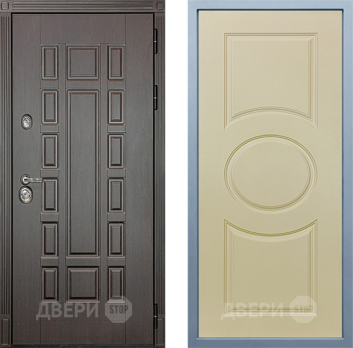 Входная металлическая Дверь Дива МД-38 Д-8 Шампань в Дубне