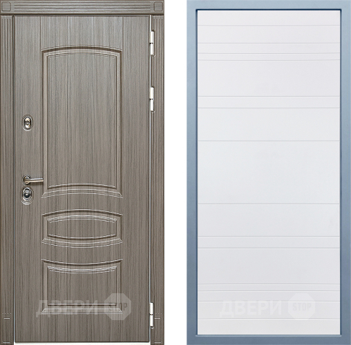 Входная металлическая Дверь Дива МД-42 Д-5 Белый в Дубне