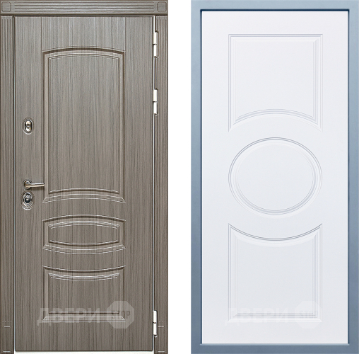 Входная металлическая Дверь Дива МД-42 Д-8 Белый в Дубне