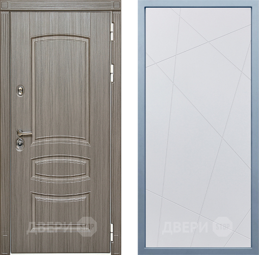 Входная металлическая Дверь Дива МД-42 Д-11 Белый в Дубне