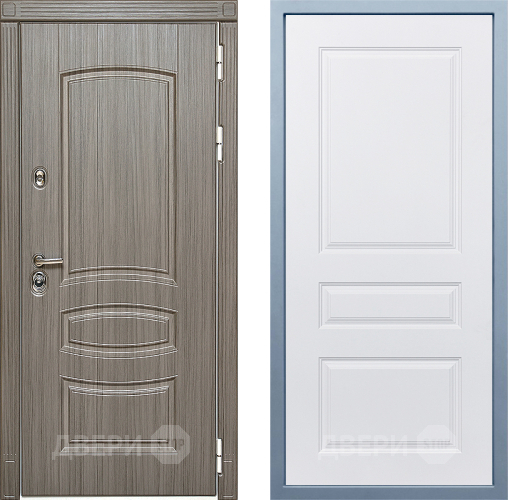 Входная металлическая Дверь Дива МД-42 Д-13 Белый в Дубне