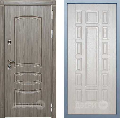 Входная металлическая Дверь Дива МД-42 М-2 Дуб филадельфия крем в Дубне