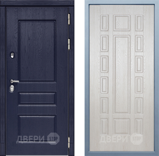 Входная металлическая Дверь Дива МД-45 М-2 Дуб филадельфия крем в Дубне