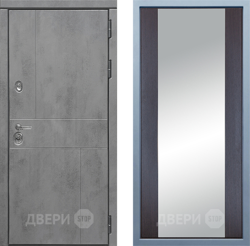 Входная металлическая Дверь Дива МД-48 Д-15 Зеркало Венге в Дубне