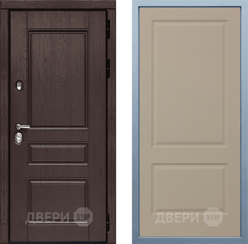 Входная металлическая Дверь Дива МД-90 Д-7 Шампань в Дубне