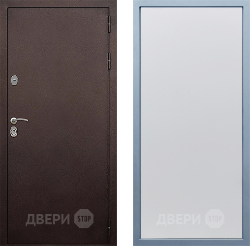 Входная металлическая Дверь Дива МД-40 Медь Н-1 Белый в Дубне