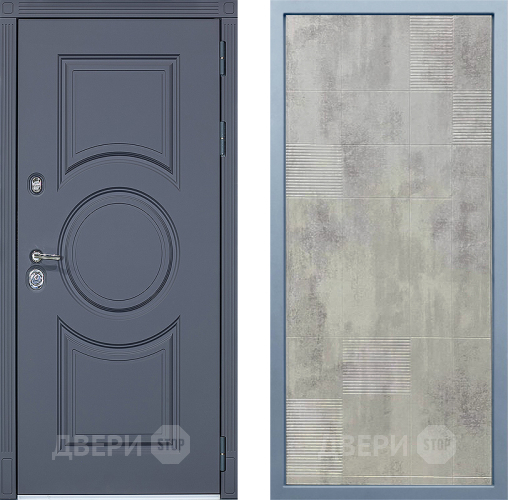 Входная металлическая Дверь Дива МХ-30 STR Д-4 Бетон темный в Дубне