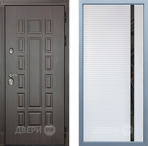 Входная металлическая Дверь Дива МХ-53 STR МХ-45 Белый матовый в Дубне