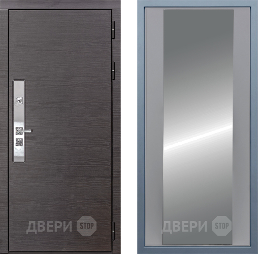 Входная металлическая Дверь Дива МХ-39 STR Д-15 Зеркало Силк Маус в Дубне