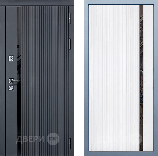 Входная металлическая Дверь Дива МХ-46 STR МХ-46 Белый матовый в Дубне