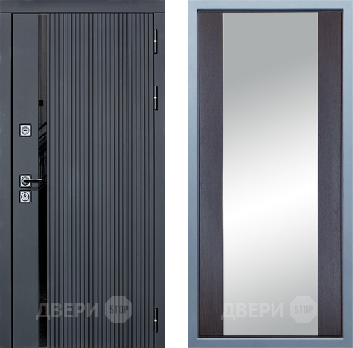 Входная металлическая Дверь Дива МХ-46 STR Д-15 Зеркало Венге в Дубне