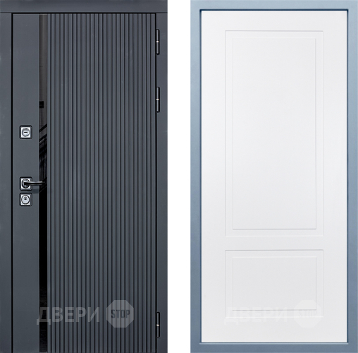 Входная металлическая Дверь Дива МХ-46 STR Н-7 Белый в Дубне