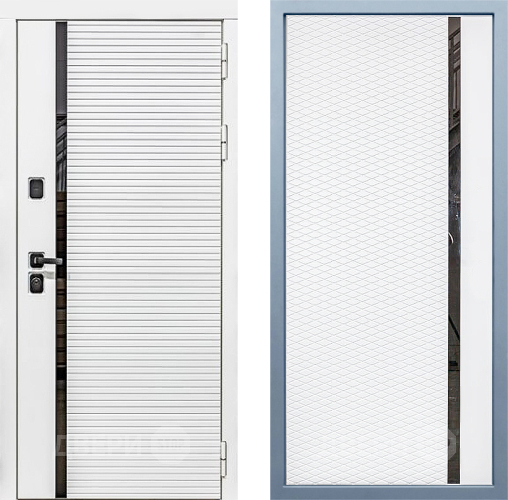 Входная металлическая Дверь Дива МХ-45 Белая STR МХ-47 Белый матовый в Дубне